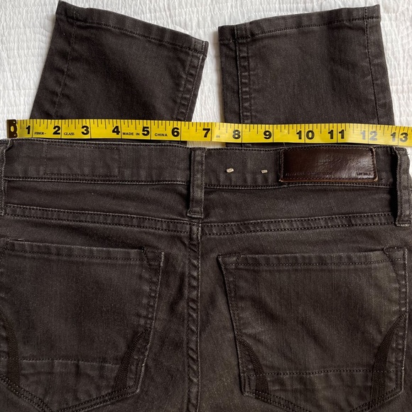 All Saints Women's Jean Pocket Stitching Skinny Washed Black/Brown Sz 27/34 - Picture 12 of 14